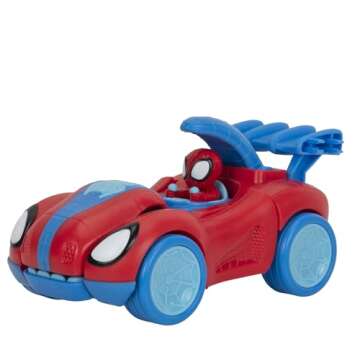 Exciting MARVEL Spidey-Rex Racer Transforms & Roars!