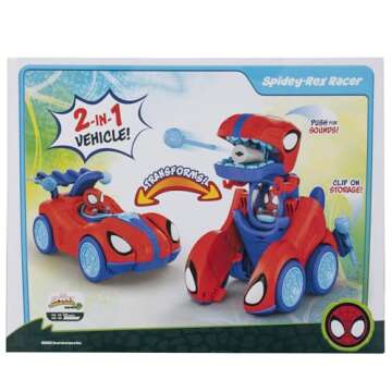 Exciting MARVEL Spidey-Rex Racer Transforms & Roars!