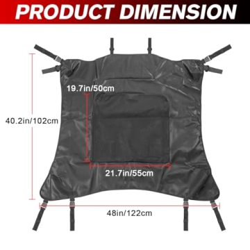 MFC Soft Canvas Roof Top Compatible with for 2014-2023 UTV Polaris RZR 900 900S 1000 S XP1000 Turbo 2 Seater Soft Top Roof Sun Visor Replacement for Part Number 2883073