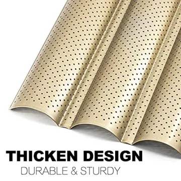 Anaeat Nonstick Baguette Pan Set for Perfect French Bread