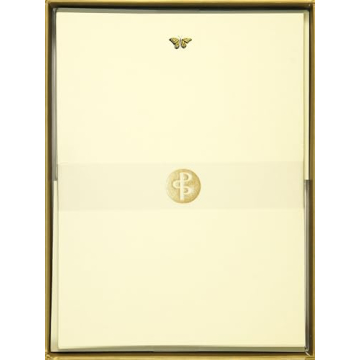 Gold Butterfly Stationery Set with Premium Letter Sheets