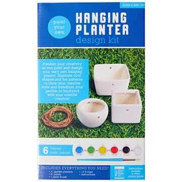 Creative Paint Your Own Hanging Planter Kit for Kids