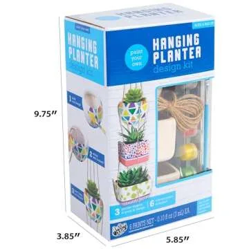 Creative Paint Your Own Hanging Planter Kit for Kids
