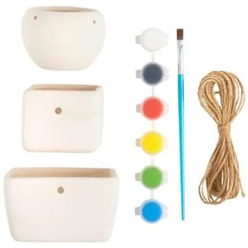 Creative Paint Your Own Hanging Planter Kit for Kids