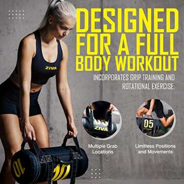 ZIVA Power Sandbag | Heavy Duty & Durable Workout Bag