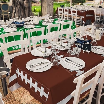 Football Party Disposable Tablecloths for Game Day Fun
