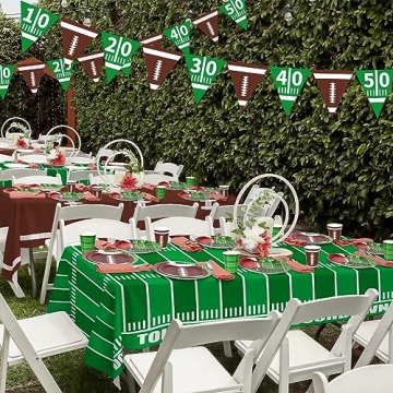 Football Party Disposable Tablecloths for Game Day Fun