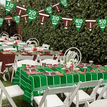 Football Party Disposable Tablecloths for Game Day Fun