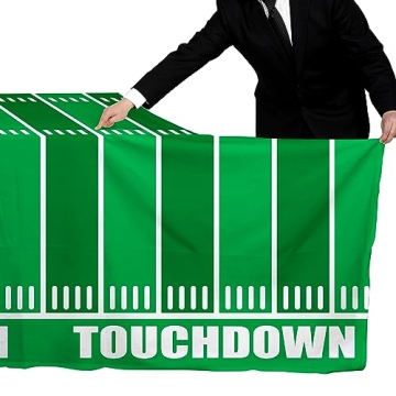 Football Party Disposable Tablecloths for Game Day Fun