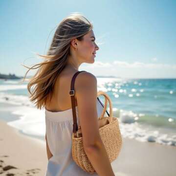 FENBEN Straw Bags for Women - Eco-Friendly Beach Tote