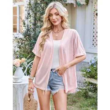 Halife Women's Lightweight Kimono Cardigan for Summer