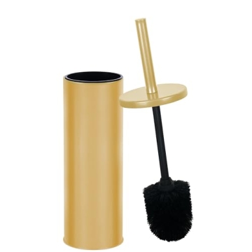 Stylish Durable Toilet Bowl Brush with Holder for Easy Cleaning