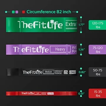 Durable TheFitLife Pull Up Assistance Bands for All Levels