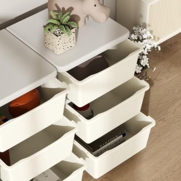 Compact Qaba 3 Tier Toy Organizer for Kids