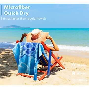 Oversized Microfiber Beach Towels for Ultimate Comfort