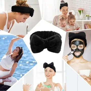 Soft LADES Facial Headband for Skincare & Makeup Routines