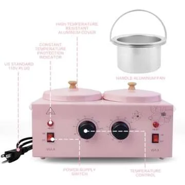 Portable Wax Warmer for Painless Hair Removal - Dual Pots