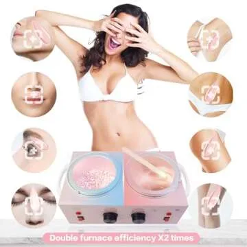 Portable Wax Warmer for Painless Hair Removal - Dual Pots