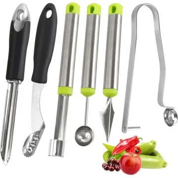 Openfly Vegetable Corer Tool Set - 6 Stainless Steel Tools