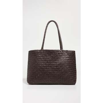 Madewell Women's Transport Early Weekender Woven Tote, Coffee Bean, Brown, One Size