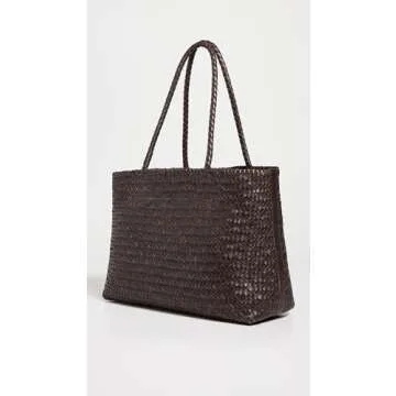 Madewell Women's Transport Early Weekender Woven Tote, Coffee Bean, Brown, One Size