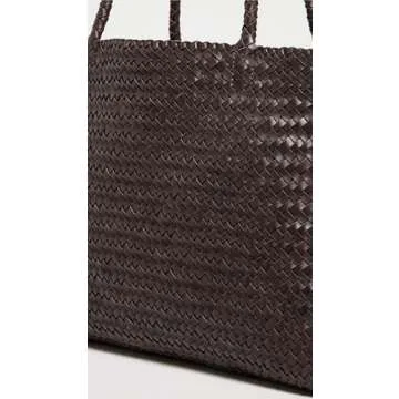 Madewell Women's Transport Early Weekender Woven Tote, Coffee Bean, Brown, One Size