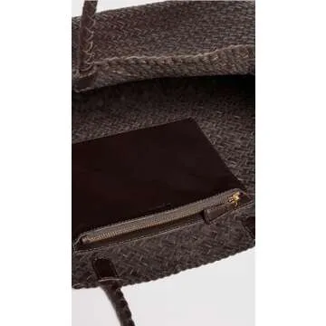 Madewell Women's Transport Early Weekender Woven Tote, Coffee Bean, Brown, One Size