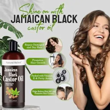 Natural Riches Jamaican Black Castor Oil for Hair Skin Care