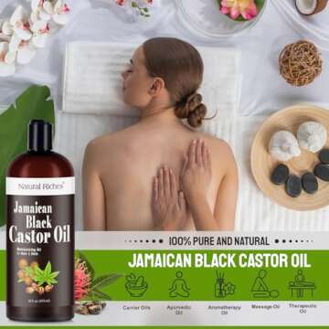 Natural Riches Jamaican Black Castor Oil for Hair Skin Care