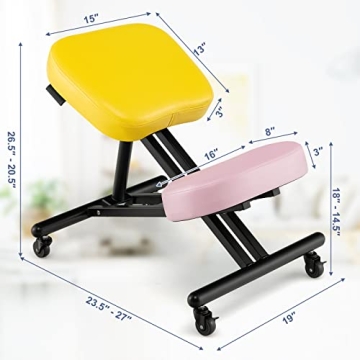 Adjustable Ergonomic Kneeling Chair for Office & Home