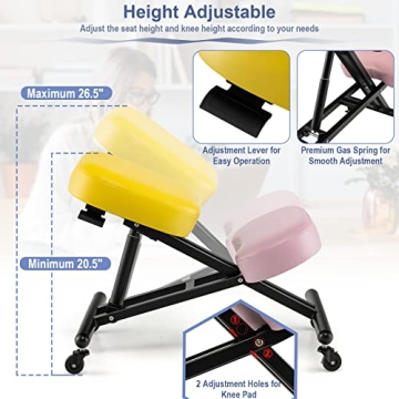 Adjustable Ergonomic Kneeling Chair for Office & Home