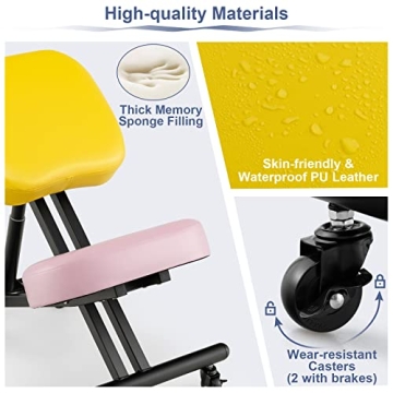 Adjustable Ergonomic Kneeling Chair for Office & Home