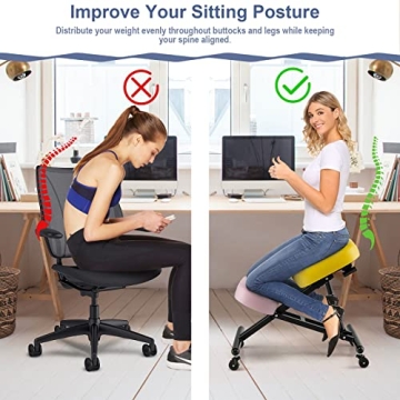 Adjustable Ergonomic Kneeling Chair for Office & Home