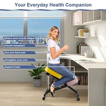 Adjustable Ergonomic Kneeling Chair for Office & Home