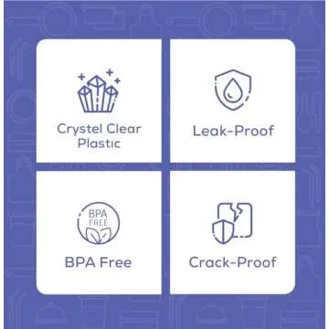 Comfy Package 2 oz Clear Disposable Portion Cups with Lids