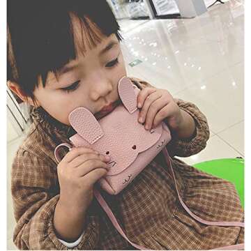 Mini Cute Pink Rabbit Handbag for Girls