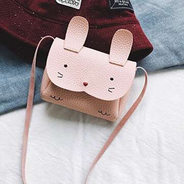 Mini Cute Pink Rabbit Handbag for Girls