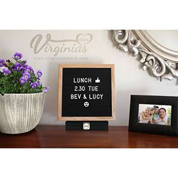 10 x 10 Premium Oak Letter Board with 340 Characters