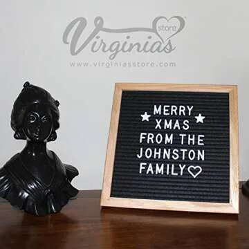 10 x 10 Premium Oak Letter Board with 340 Characters
