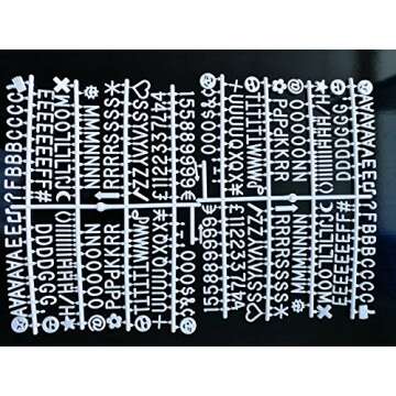 10 x 10 Premium Oak Letter Board with 340 Characters