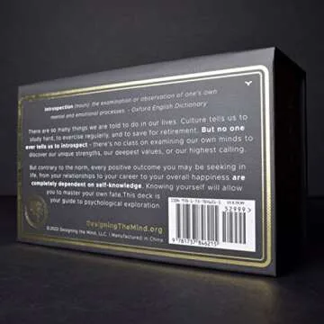 Mindsight: Introspection Cards - 81 Exercises for Self-Awareness, Philosophical Conversation, and Life Affirmation, Daily Positive Affirmations, Guided Mindfulness Journal with Prompts for Men & Women