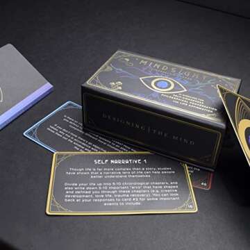 Mindsight: Introspection Cards - 81 Exercises for Self-Awareness, Philosophical Conversation, and Life Affirmation, Daily Positive Affirmations, Guided Mindfulness Journal with Prompts for Men & Women