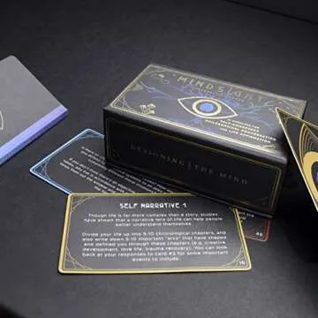 Mindsight: Introspection Cards - 81 Exercises for Self-Awareness, Philosophical Conversation, and Life Affirmation, Daily Positive Affirmations, Guided Mindfulness Journal with Prompts for Men & Women