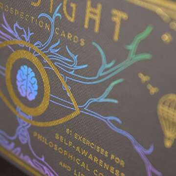 Mindsight: Introspection Cards - 81 Exercises for Self-Awareness, Philosophical Conversation, and Life Affirmation, Daily Positive Affirmations, Guided Mindfulness Journal with Prompts for Men & Women