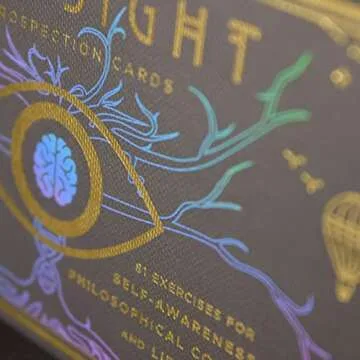 Mindsight: Introspection Cards - 81 Exercises for Self-Awareness, Philosophical Conversation, and Life Affirmation, Daily Positive Affirmations, Guided Mindfulness Journal with Prompts for Men & Women