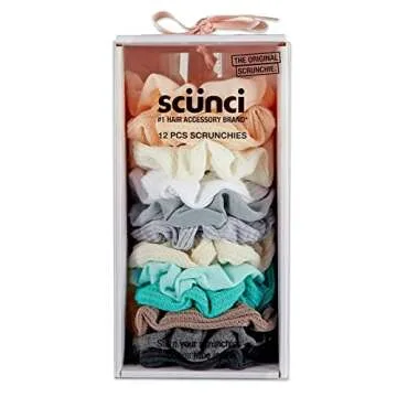 Conair, Scunci by Conair Scrunchies Set - 12 Stylish Hair Accessories for All Occasions