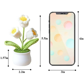 Cheerful Crochet Flower Decoration for Car and Home Decor