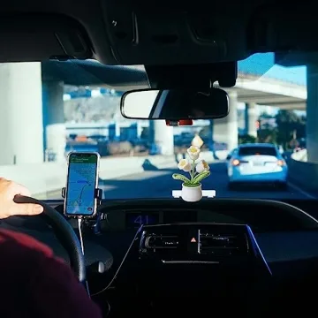 Cheerful Crochet Flower Decoration for Car and Home Decor