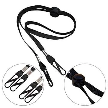 5 Pack Adjustable Clip Lanyards for All Ages Comfortable Wear