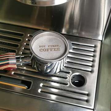 GEMINI Espresso Puck Screen - 53.3mm,1.7mm Thickness 150μm Espresso Filter Screen - Mesh Coffee Reusable Filter For Espresso Portafilter Filter Basket 54mm - Made With 316 Stainless Steel